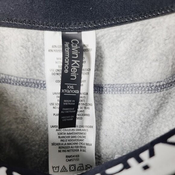 Calvin Klein Women's Gray Heather Drawstring Slim Capri Sweatpants Size XXL - Picture 8 of 9